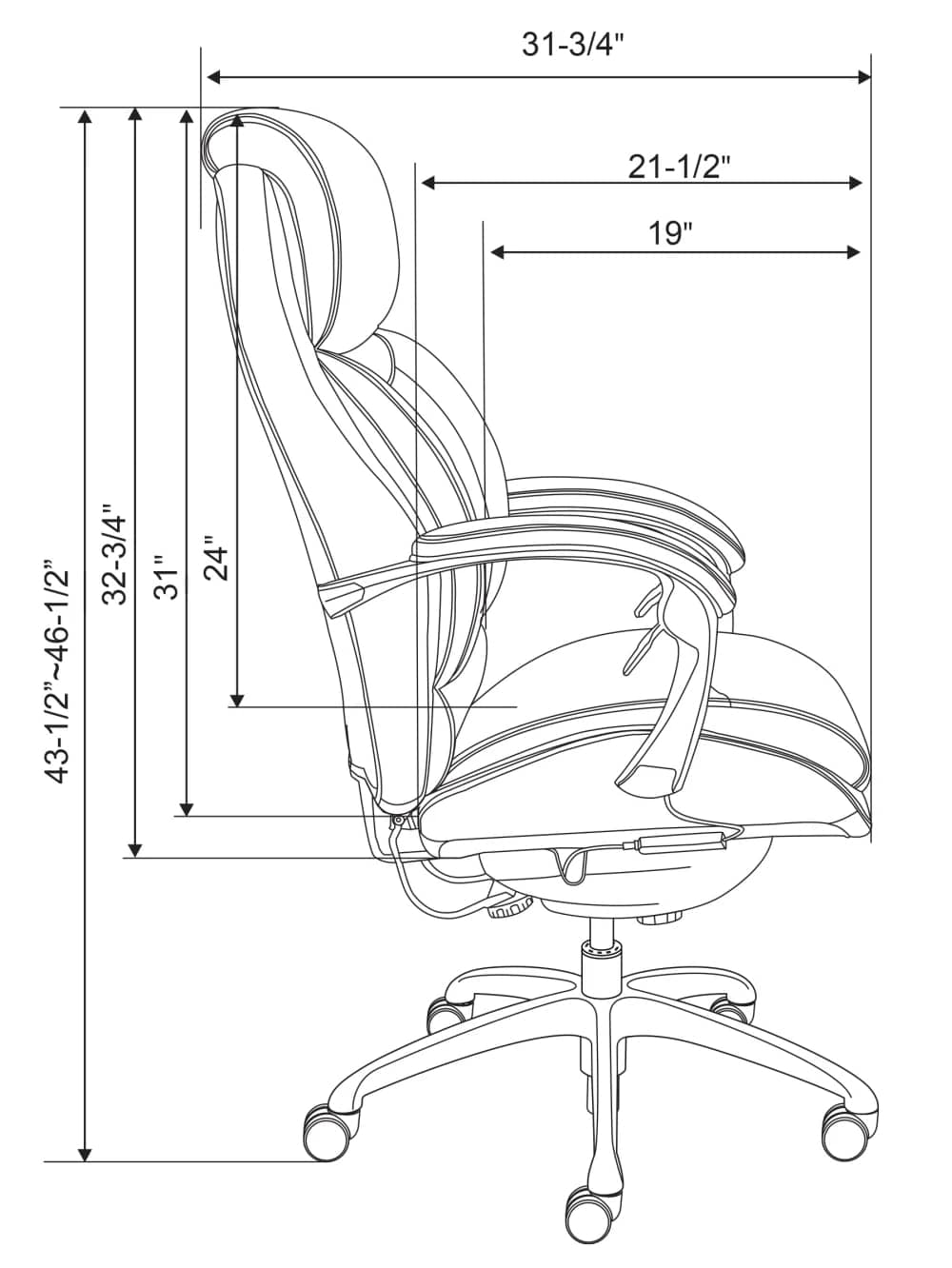 serta icomfort i5000 high back chair